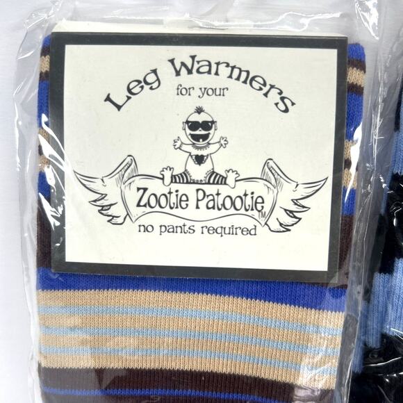 Zootie B. Little Leg Warmers Baby & Toddler Lot of 4 NEW One Size Beige Blue Blk - Picture 2 of 9